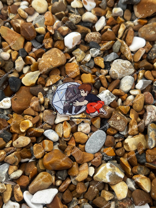 Grace + Rocky Hug ~ Mini pin