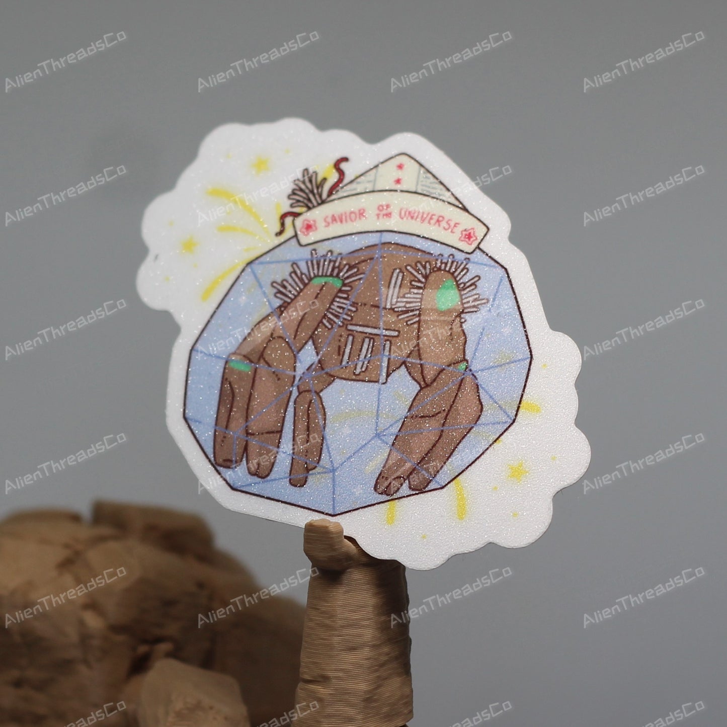 Savior Of The Universe ~ Glitter sticker