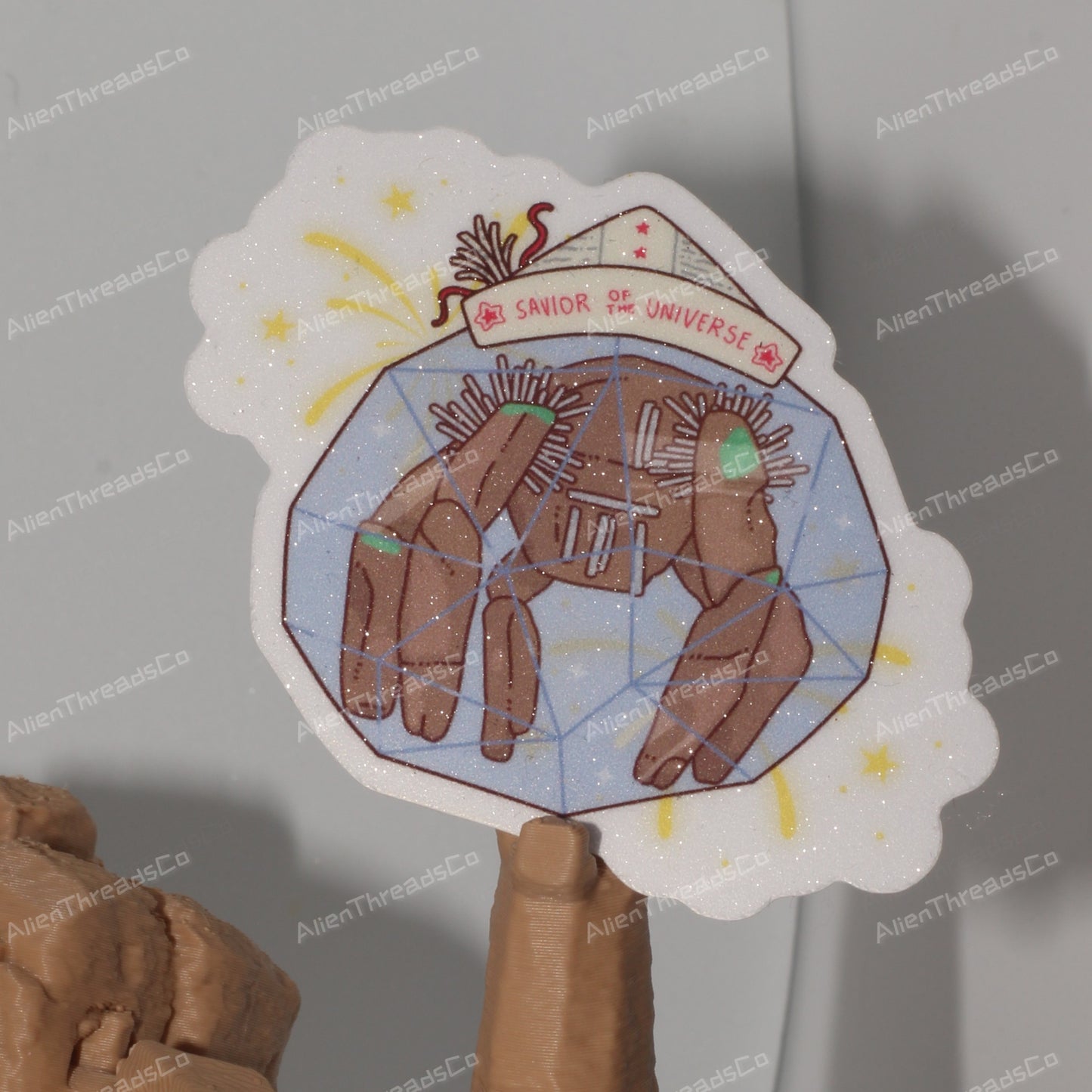 Savior Of The Universe ~ Glitter sticker